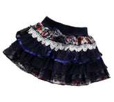 Fusta eleganta neagra, Sia, dantela, tul, bumbac, fete